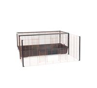 Interzoo 120 Gabbia per conigli con estensione - L 118 x B 116 x A 50 cm