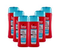 INTESA POUR HOMME | Bagno Doccia Shampoo Fresh, Azione Rinfrescante, Energy Boost, 6x500 ml