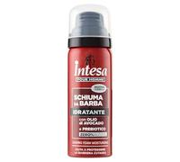 Intesa Pour Homme Nuova Formula Schiuma Barba Idratante con Olio di Avocado e Prebiotico, Mini Size da Viaggio 50 ml
