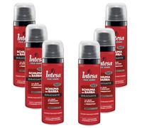 Intesa Pour Homme Schiuma Da Barba Idratante Con Olio Di Avocado e Prebiotico 50 Ml Da Viaggio (6 Unità)