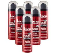 Intesa Pour Homme Schiuma da Barba Uomo 300 ml - Senza Alcool, Emolliente e Protettiva, Per Pelli Sensibili, Rasatura Delicata e Confortevole (Idratante 6 Unità)