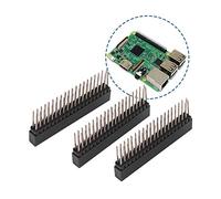 Intestazione Extender Pi Gpio 8 × 6 × 2 3 Pezzi 2 20 Pin Intestazioni Pin Corte a Doppia Femmina Alte Passo 2,54 M per