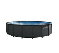 Intex 26334ND 6.1m x 1.22m Ultra Xtr Frame Pool Set (Includes Filter Pump, Safety Ladder, Ground Cloth, Pool Cover)