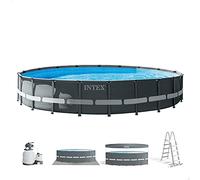 Intex 26334 Piscina Ultra XTR Frame Rotonda 610x122cm Pompa, Scaletta, Copertura
