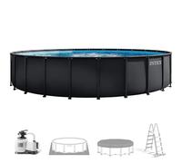 Intex 26340ND 7.32m x 1.32m Ultra Xtr Frame Pool Set (Includes Filter Pump, Safety Ladder, Ground Cloth, Pool Cover)