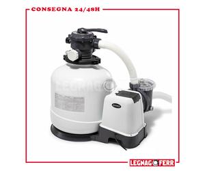 Intex 26652 ex 28652 Pompa a Sabbia 12.000 L/h Filtro Sabbia Portata 10 mÂ³ / h