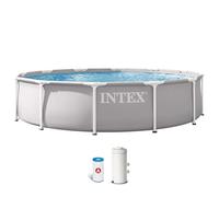 Intex 26712ND 3.66m x 76cm Prism Frame Premium Pool Set (Includes Filter Pump)