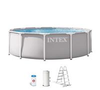 Intex 26716ND 3.66m x 99cm Prism Frame Premium Pool Set (Includes Filter Pump, Safety Ladder)