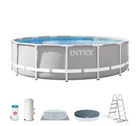 Intex Zwembad - Prism Frame - 427 x 107 cm - met cartridgefilterpomp 3.4 m3 (MUN26720GN)