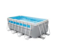 Intex Piscina Fuori Terra Rettangolare 56029 Clearview Prism Frame Acciaio