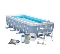 INTEX 26788 PISCINA FUORITERRA PRISMA FRAME 400x200x100 CON POMPA FILTRO