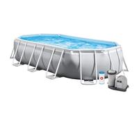 Intex 26796 piscina ovale con telaio 503x274x122cm con pompa e scaletta