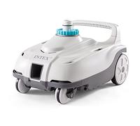 INTEX 28006E ZX100 - Pulitore automatico per piscine, include convertitore da 3,8 cm e tubo antigroviglio da 21 piedi, grigio