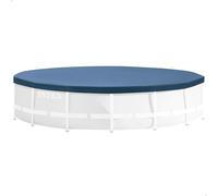 Intex 28032 - Telo Copripiscina per Piscina Metal, Prisma Frame Rotonda, PVC, Blu, 457 cm