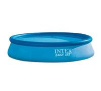 Intex 28143NP - Piscina Fuori Terra Easy Set Rotonda, 7290 L, PVC, Azzurro, 396x84 cm