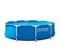 Intex, Piscina, telaio in metallo (Ø 305 x 76 cm, Piscina tubi in acciaio)