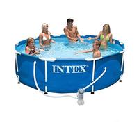 Intex 28202 piscina frame 305x76 cm rotonda con telaio pompa filtro