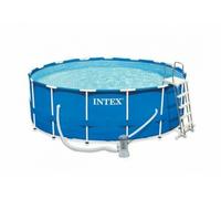 Intex 28242 Piscina fuori terra rotonda Frame cm 457x122 cm pompa scaletta Rotex