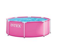 Intex 28290ND 2.44m x 76cm Pink Metal Frame Pool (Pool only)