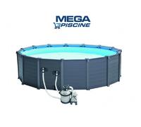 Intex 28382 Graphite Panel Hors Sol 478x124cm Ronde