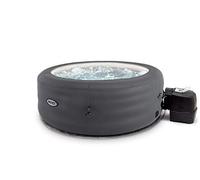 Intex 28482 - Vasca Idromassaggio Gonfiabile Simple Spa, 4 posti, Grigio, ⌀ 196x66 cm