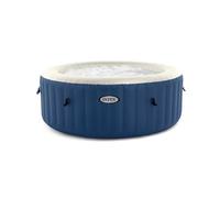 Intex 28486 - Idromassaggio Gonfiabile Rotondo PureSpa Bubble Blue, 4 Posti, 100 Getti, PVC, Multicolore, 180x66 cm