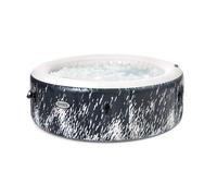 Intex 28494NP - Idromassaggio Gonfiabile Rotondo PureSpa Bubble Glow Deluxe, 4 Posti, 140 Getti, PVC, LED Multicolore, 196x71 cm