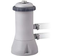 Intex 28638 - Pompa Filtro a Cartuccia Krystal Clear, Flusso d'Acqua 3785 L/h, Flusso di Sistema 2687 L/h, per Piscine Easy Set da 457 cm, Frame da 427-457 cm, Rettangolare da 488x244 cm, Plastica