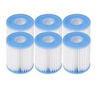 Intex 29007E - Cartuccia Filtro di Ricambio N/AA H-6 Pezzi, Colore: Bianco