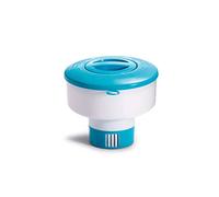 Intex 29041EP - Dispenser chimico galleggiante per piscine, 17,8 cm, bianco/blu