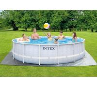 Intex 4,88 m x 1,22 m Chevron Prism Frame Premium Pool Set, Set-up Size: 4,88 m x 1,22 m (26746GN)