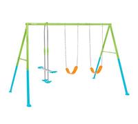 Intex 44121 Altalena Swing Set Colorata Due Seggiolini E Dondolo 343x249x203 Cm