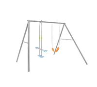 Intex 44122 altalena dondolo per bambini 2 tiri con struttura in acciaio grigia