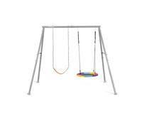 Intex 44126 altalena dondolo per bambini 2 tiri con struttura in acciaio grigia