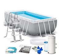 Intex 26788 piscina fuori terra Piscina con bordi rettangolare 6836 L Grigio [126788GN]