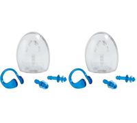 Intex 55609 - Tappi per naso e orecchie Latex Free, con Custodia, Trasparente (Confezione da 2)