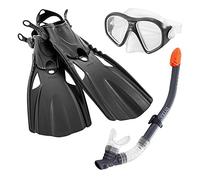 Intex 55657 Set Maschera, Boccaglio E Pinne Reef Rider