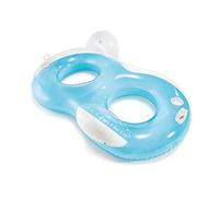 Intex salvagente doppio foro con schienale porta bicchiere maniglie canotto mare