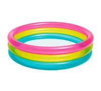 Intex 57104NP - Piscina Gonfiabile Baby Arcobaleno, Vinile, Multicolore, 86x25 cm
