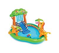 Intex 57155NP - Piscina Gonfiabile Play Center Giungla, Vinile, Multicolore, 216x188x124 cm