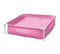 Intex 57172NP - Piscina Mini Frame Rosa, Acciaio e PVC, Rosa, 122x122x30 cm