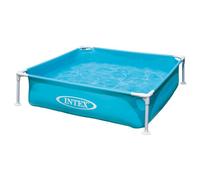 Intex 57173NP - Piscina Mini Frame Azzurro, Acciaio e PVC, Azzurro, 122x122x30 cm