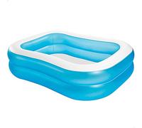 Intex 57180NP - Piscina Gonfiabile Family Rettangolare, Vinile, Multicolore, 203x152x48 cm