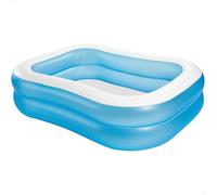 Intex 57180NP - Piscina Gonfiabile Family Rettangolare, Vinile, Multicolore, 203x152x48 cm