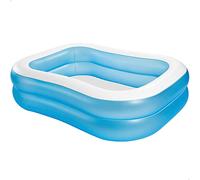 Intex 57180NP - Piscina Gonfiabile Family Rettangolare, Vinile, Multicolore, 203x152x48 cm