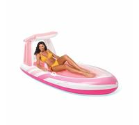 Intex 57804EU - Materassino Gonfiabile Mare Canotto Pink Paradise, Rosa, 244x119x97 cm