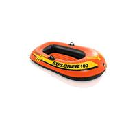 INTEX 58329EP Explorer 100 1 Persona Giovani Bambini Pool Lago Gommone Gommone con 2 camere d'aria, design rigido e corda di traino prua