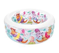 58480NP - Piscina Gonfiabile Baby Acquario Multicolore 152x56 cm