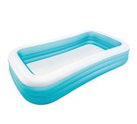 58484NP - Piscina Gonfiabile Family Rettangolare 305x183x56 cm Colore Bianco /Azzurro