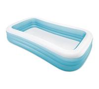 INTEX - 58484NP - Piscina Gonfiabile Family Rettangolare 305x183x56 cm Colore Bianco /Azzurro